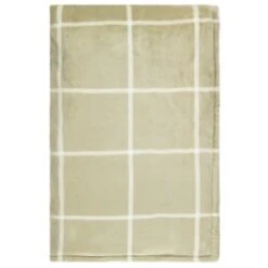 Winston Sage Check Sherpa Throw -Chic Household Items 394950 winston sage check sherpa throw 2