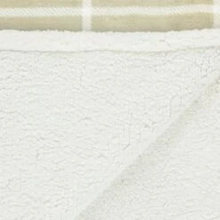 Winston Sage Check Sherpa Throw -Chic Household Items 394950 winston sage check sherpa throw 4