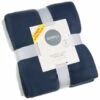 Simply Navy & Grey Polar Fleece Throw 2pk -Chic Household Items 395030 simply super soft throws 2pk navy grey