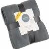 Simply Light Grey & Dark Grey Polar Fleece Throw 2pk -Chic Household Items 395032 simply super soft throws 2pk light grey dark grey