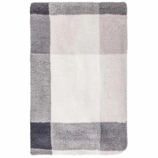 Grey Check Sherpa Throw 5 Grey Check Sherpa Throw - Image 3