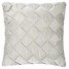 Basket Weave Silver Cushion -Chic Household Items 395349 basket weave cushion silver