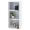 B&M Essentials 3 Tier Shelf - White -Chic Household Items 395640 essentials 3 tier shelf white