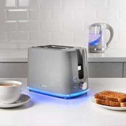 Blaupunkt 2 Slice Illuminating Toaster - Grey -Chic Household Items 395756 blaupunkt 2 slice illuminating toaster grey 3