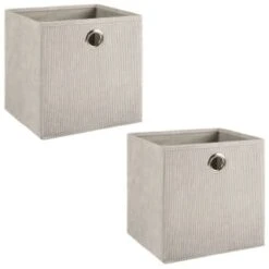 Lokken Cord Storage Cubes 2pk - Light Grey 8 Lokken Cord Storage Cubes 2pk - Light Grey -Chic Household Items 395811 2pk cord lokken storage cubes light grey 3