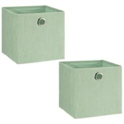 Lokken Cord Storage Cubes 2pk - Sage 8 Lokken Cord Storage Cubes 2pk - Sage -Chic Household Items 395812 2pk lokken storage cubes sage 4