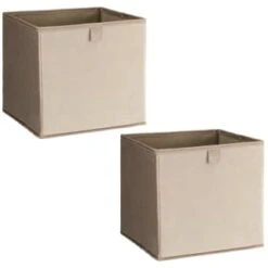 Lokken Velvet Storage Cubes 2pk - Mushroom 8 Lokken Velvet Storage Cubes 2pk - Mushroom -Chic Household Items 395837 2pk velvet lokken storage cubes mushroom 3