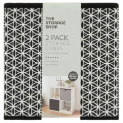 Lokken Mark Making Storage Cubes 2pk - Mono -Chic Household Items 395850 2pk lokken mono storage cubes mark making 2