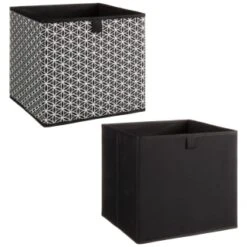 Lokken Mark Making Storage Cubes 2pk - Mono -Chic Household Items 395850 2pk lokken mono storage cubes mark making 3