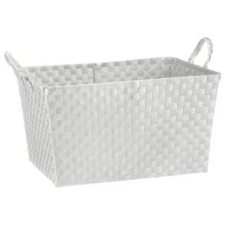 B&M Oversized Rectangular Basket - White 2 B&M Oversized Rectangular Basket - White