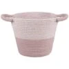 B&M Two Tone Rope Basket - Pink -Chic Household Items 395885 two tone rope basket pink