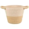 B&M Two Tone Rope Basket - Natural -Chic Household Items 395886 two tone rope basket natural