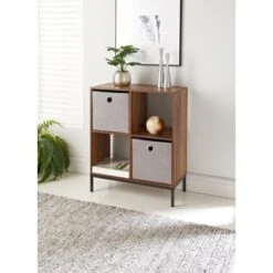 Lokken Teddy Storage Cubes 2pk - Grey -Chic Household Items 395966 2pk teddy lokken grey