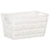 B&M Paper Rope Basket - White -Chic Household Items 395987 paper rope basket white