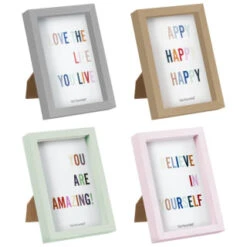 B&M Colourblock Frame 4 X 6" - Silver 7 B&M Colourblock Frame 4 X 6" - Silver -Chic Household Items 396247 396248 396249 396250 basic colourblock frame 4x6 group