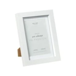B&M New York Box Photo Frame - 4 X 6" - White