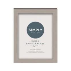 Simply Everyday 5 X 7" Block Frames 3pk - Grey 7 Simply Everyday 5 X 7" Block Frames 3pk - Grey -Chic Household Items 396674 3pk simply everyday block frames 5x7 grey 3