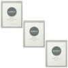 Simply Everyday 8 X 10" Block Frames 3pk - Grey -Chic Household Items 396677 3pk simply everyday 8x10 photo frame grey