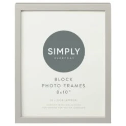 Simply Everyday 8 X 10" Block Frames 3pk - Grey -Chic Household Items 396677 3pk simply everyday 8x10 photo frame grey 2