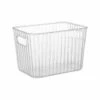 Ribbed Clear Storage Tub - Medium -Chic Household Items 396948 ribbed storage tub midi