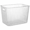 Ribbed Clear Storage Tub - Extra Large 2 Ribbed Clear Storage Tub - Extra Large -Chic Household Items 396951 ribbed clear storage box extra large