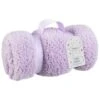 Simply Kids Teddy Throw - Lilac -Chic Household Items 400209 simply kids teddy rolled kids throw lilac 4